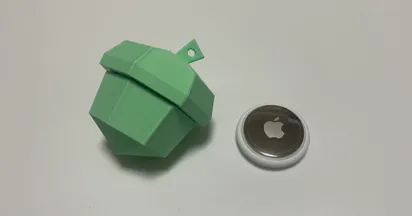 ローポリどんぐりのAirTagケースをつくってみた